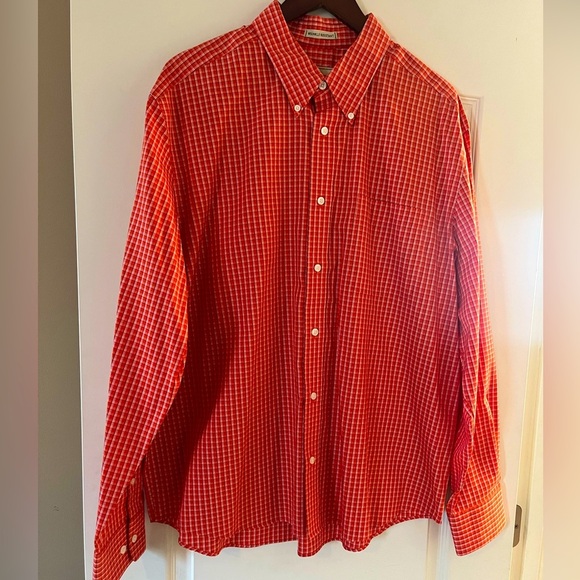 Eddie Bauer Other - Eddie Bauer Wrinkle Resistant Bright Orange Dress Shirt Like New Men’s Size XL